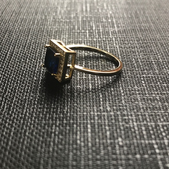 NEW- Princess blue- gold dipped- sz 5 - Picture 2 of 6